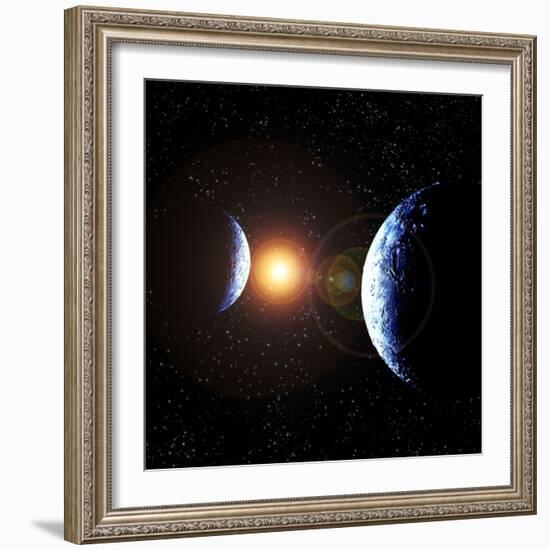 Double Planet-Julian Baum-Framed Premium Photographic Print