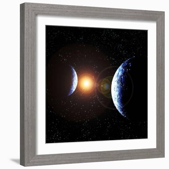 Double Planet-Julian Baum-Framed Premium Photographic Print