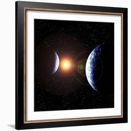 Double Planet-Julian Baum-Framed Premium Photographic Print