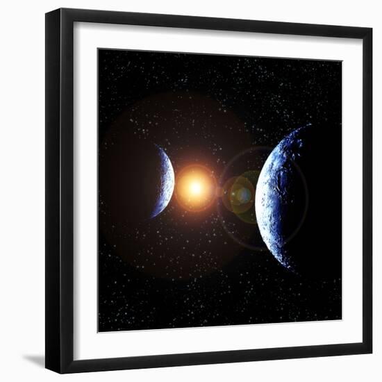 Double Planet-Julian Baum-Framed Premium Photographic Print