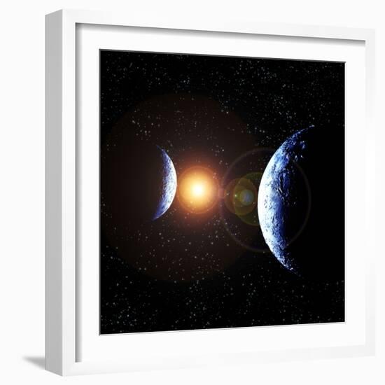 Double Planet-Julian Baum-Framed Premium Photographic Print