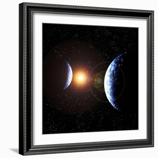 Double Planet-Julian Baum-Framed Premium Photographic Print