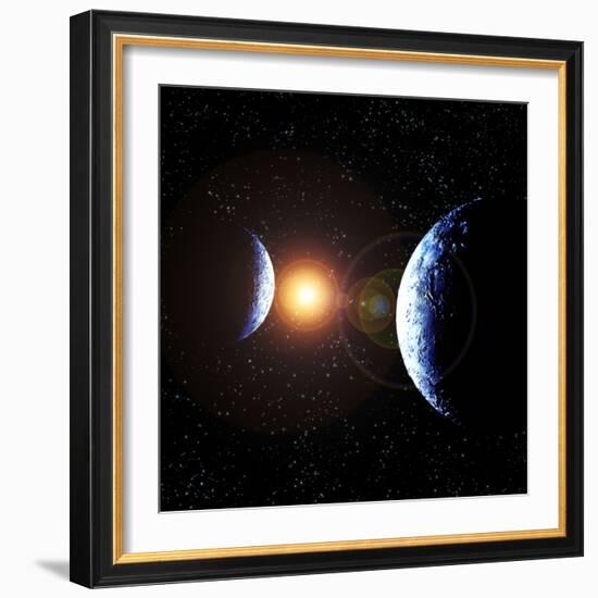 Double Planet-Julian Baum-Framed Premium Photographic Print