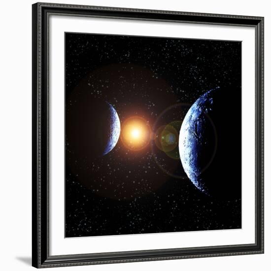 Double Planet-Julian Baum-Framed Photographic Print