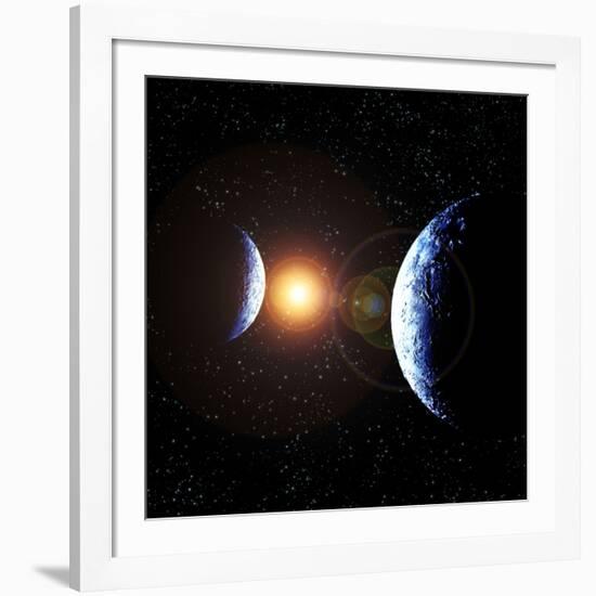 Double Planet-Julian Baum-Framed Photographic Print