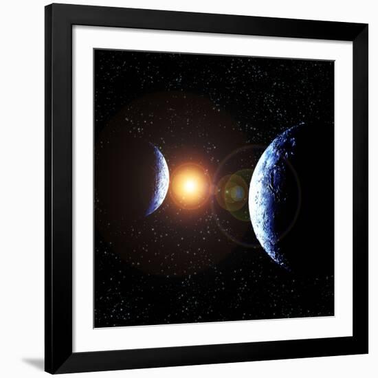 Double Planet-Julian Baum-Framed Photographic Print