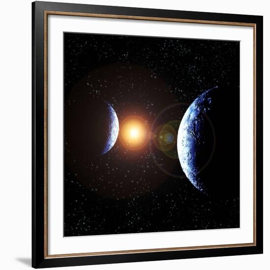 Double Planet-Julian Baum-Framed Photographic Print