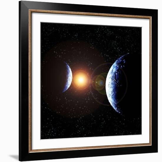 Double Planet-Julian Baum-Framed Photographic Print