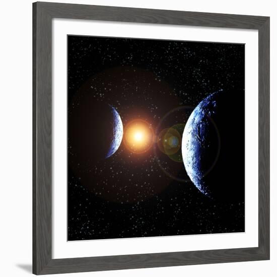 Double Planet-Julian Baum-Framed Photographic Print