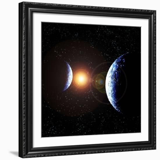 Double Planet-Julian Baum-Framed Photographic Print