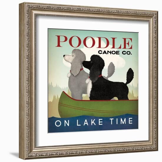 Double Poodle Canoe-Ryan Fowler-Framed Art Print