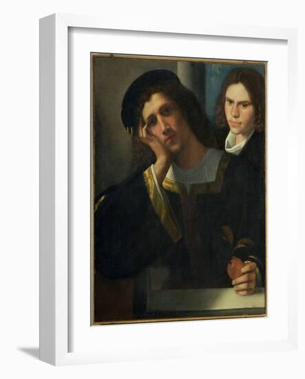 Double Portrait, circa 1502-Giorgione-Framed Giclee Print