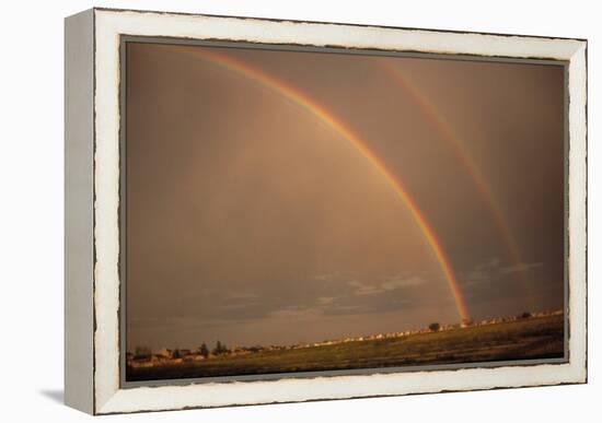 Double Rainbow Over Colorado-Magrath Photography-Framed Premier Image Canvas