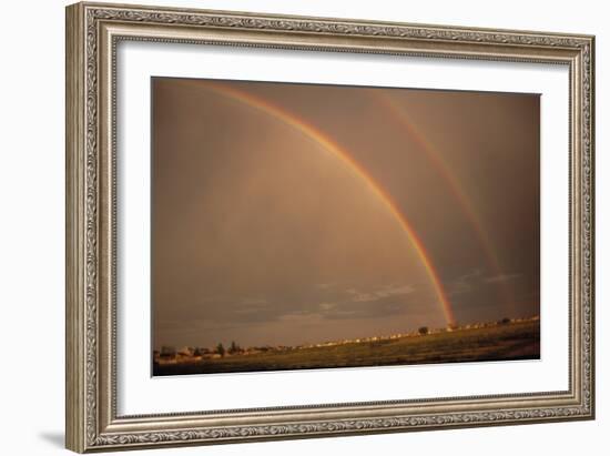 Double Rainbow Over Colorado-Magrath Photography-Framed Photographic Print