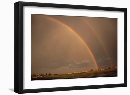 Double Rainbow Over Colorado-Magrath Photography-Framed Photographic Print