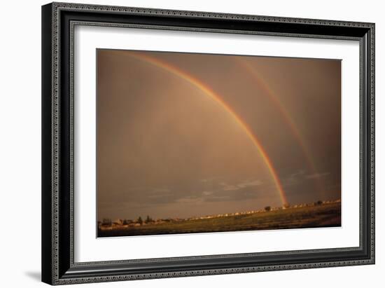 Double Rainbow Over Colorado-Magrath Photography-Framed Photographic Print