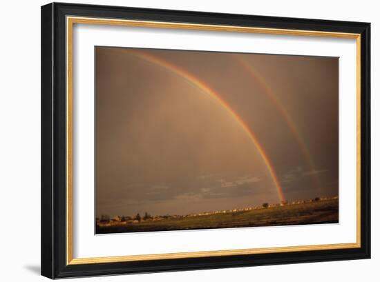 Double Rainbow Over Colorado-Magrath Photography-Framed Photographic Print