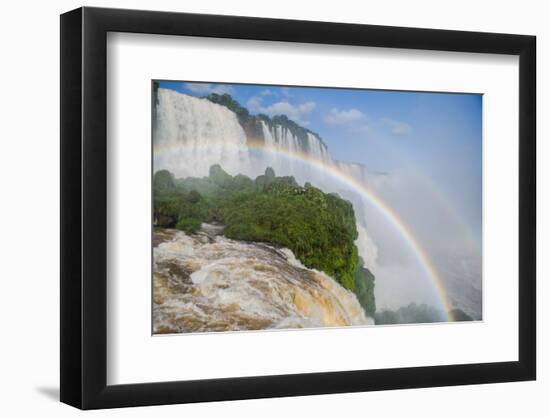 Double Rainbows in Iguazu Falls National Park in Parana State, Border of Brazil and Argentina-Vitor Marigo-Framed Photographic Print