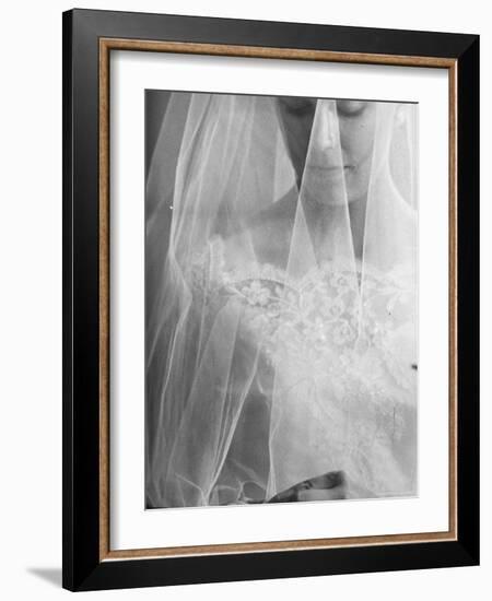 Double Ring Ceremony in Oakes, North Dakota, Bride is Putting Ring on Groom's Finger-Michael Rougier-Framed Photographic Print