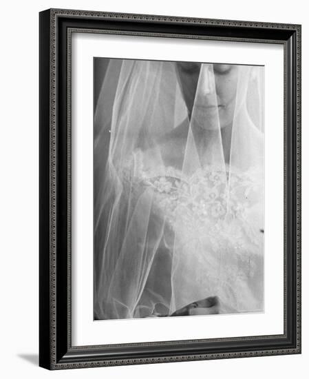 Double Ring Ceremony in Oakes, North Dakota, Bride is Putting Ring on Groom's Finger-Michael Rougier-Framed Photographic Print