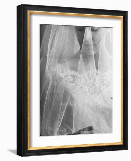 Double Ring Ceremony in Oakes, North Dakota, Bride is Putting Ring on Groom's Finger-Michael Rougier-Framed Photographic Print