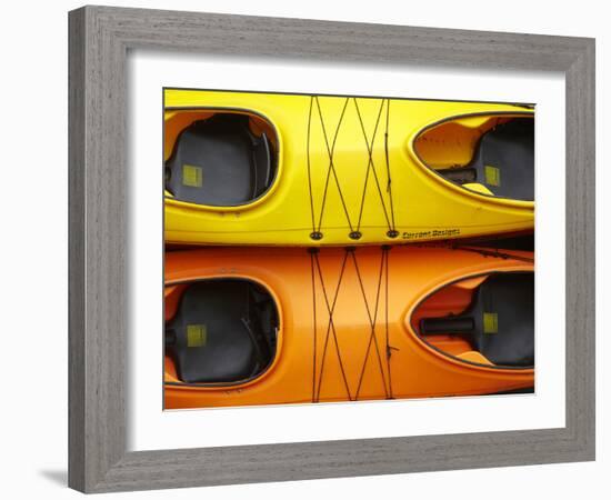 Double Sea Kayaks, Paihia, Bay of Islands, Northland, North Island, New Zealand-David Wall-Framed Photographic Print