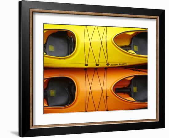 Double Sea Kayaks, Paihia, Bay of Islands, Northland, North Island, New Zealand-David Wall-Framed Photographic Print