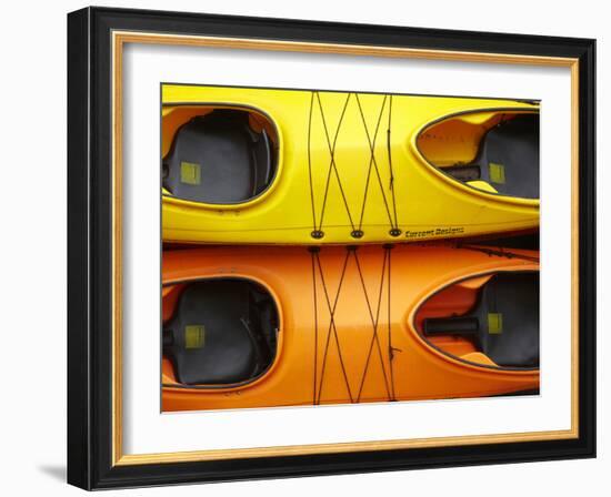 Double Sea Kayaks, Paihia, Bay of Islands, Northland, North Island, New Zealand-David Wall-Framed Photographic Print