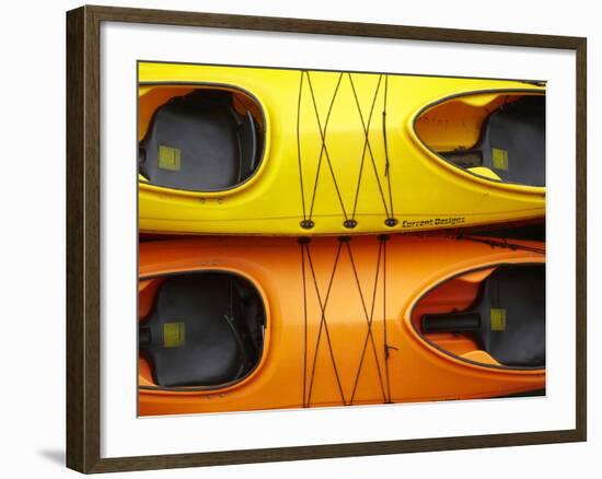 Double Sea Kayaks, Paihia, Bay of Islands, Northland, North Island, New Zealand-David Wall-Framed Photographic Print