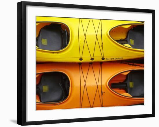 Double Sea Kayaks, Paihia, Bay of Islands, Northland, North Island, New Zealand-David Wall-Framed Photographic Print