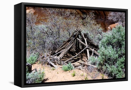 Double Stack Anasazi Ruin in Butler Wash, Cedar Mesa, Utah-Richard Wright-Framed Premier Image Canvas