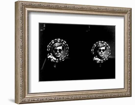 Double Tambourine, circa 1966-Andy Warhol/ Nat Finkelstein-Framed Giclee Print