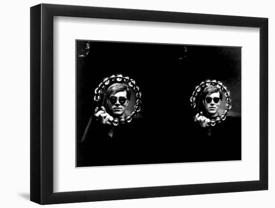 Double Tambourine, circa 1966-Andy Warhol/ Nat Finkelstein-Framed Giclee Print