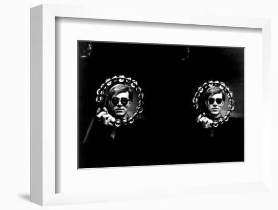 Double Tambourine, circa 1966-Andy Warhol/ Nat Finkelstein-Framed Giclee Print