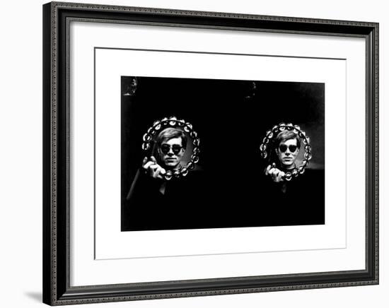 Double Tambourine, circa 1966-Andy Warhol/ Nat Finkelstein-Framed Giclee Print