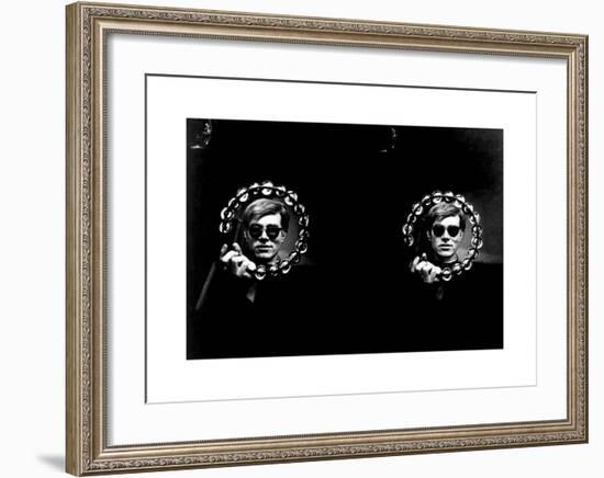 Double Tambourine, circa 1966-Andy Warhol/ Nat Finkelstein-Framed Giclee Print