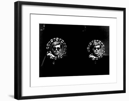 Double Tambourine, circa 1966-Andy Warhol/ Nat Finkelstein-Framed Giclee Print