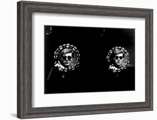 Double Tambourine, circa 1966-Andy Warhol/ Nat Finkelstein-Framed Art Print