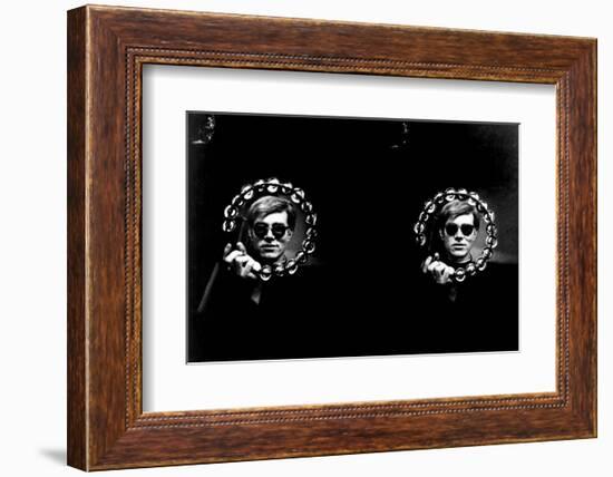 Double Tambourine, circa 1966-Andy Warhol/ Nat Finkelstein-Framed Art Print