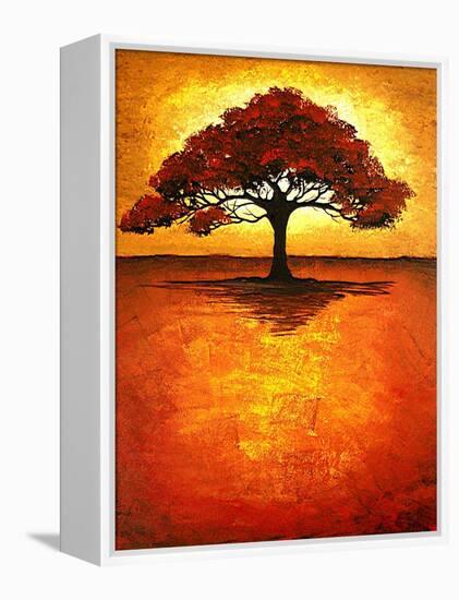 Double Trouble II-Megan Aroon Duncanson-Framed Stretched Canvas