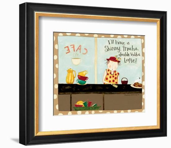 Double Vodka Latte-Dan Dipaolo-Framed Art Print