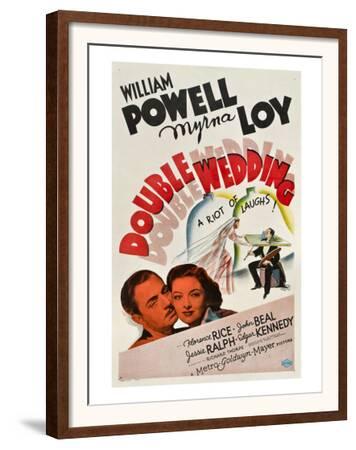 Double Wedding William Powell Myrna Loy 1937 Framed Art Print