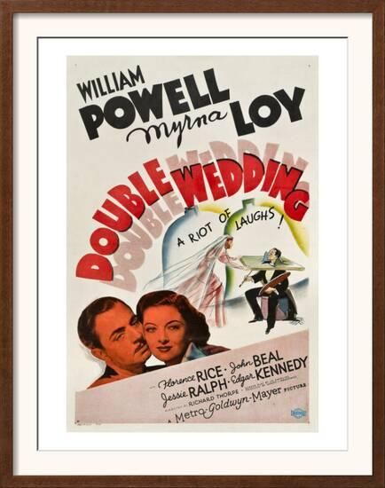 Double Wedding William Powell Myrna Loy 1937 Framed Art Print