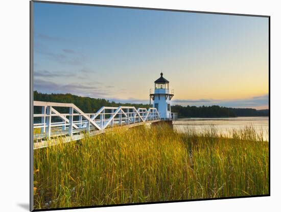 Doubling Point Light, Maine, New England, United States of America, North America-Alan Copson-Mounted Photographic Print