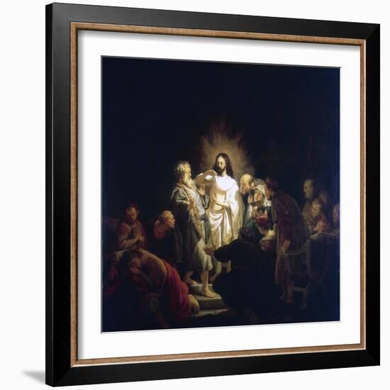 Doubting Thomas, 1634-Rembrandt van Rijn-Framed Giclee Print