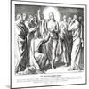Doubting Thomas, Gospel of John-Julius Schnorr von Carolsfeld-Mounted Giclee Print