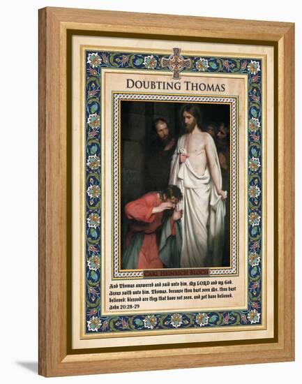 Doubting Thomas-Carl Bloch-Framed Premier Image Canvas