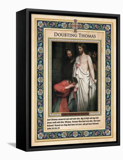 Doubting Thomas-Carl Bloch-Framed Premier Image Canvas