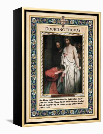 Doubting Thomas-Carl Bloch-Framed Premier Image Canvas