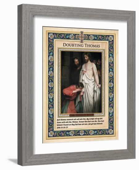 Doubting Thomas-Carl Bloch-Framed Giclee Print